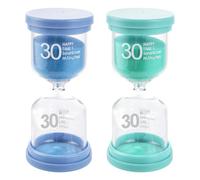 MIVIDE 2pcs Sabliers 30 Minutes, Sabliers Colorés, Sabliers Minuterie pour Enfants, Cuisine, Bureau, Jeu (Bleu/Vert)