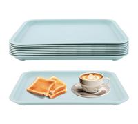 MIVIDE 8 Pcs Plateaux de Service Rectangulaires en Plastiques, 30.5 x 23 cm Plateau Plastique Rectangulaire, Plateau d'activité, Plateaux en Plastique pour l'Artisanat, l'école, la Cafétéria