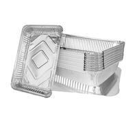 MIVIDE Barquette Aluminium avec Couvercle 2200ml, 30 x 20.5 cm, 30pcs | Barquettes Alimentaires Jetables, Boite Aluminium avec Couvercle pour Cuisson, Grillage, Cuisine, Restauration