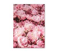 MIVINC Affiche Abstraite de Paysage de Fleurs Roses Coucher de Soleil sur un Lac Nordique Peinture sur Toile Décoration Murale pour Salon et Maison-50 * 60cm-3PCS (sans cadre)