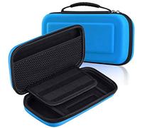 Mivofun Étui de voyage rigide pour Nintendo Switch, coque en EVA résistante à l'eau, sac de transport, pochette portable pour console Nintendo Switch et accessoires de jeu (bleu)