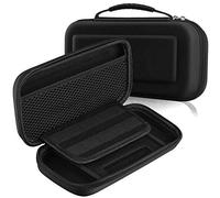 Mivofun Étui de voyage rigide pour Nintendo Switch, coque en EVA résistante à l'eau, sac de transport, pochette portable pour console Nintendo Switch et accessoires de jeu (noir)