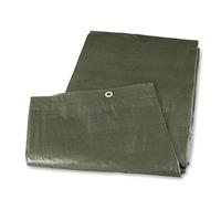 Mivos Bâche Universelle Imperméable 3 x 3 m - Vert - Toile 90 g/m² - Protection pour Meubles de Jardin et Bois - Résistant aux Moisissures - Avec Oeillets en Aluminium