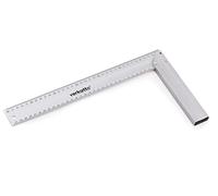 Mivos Équerre de menuisier avec longueur de branche de 350 mm/angle de butée de 90 degrés/angle de menuiserie en aluminium avec échelle double face pour marquer les angles de 90 ° et 45 °