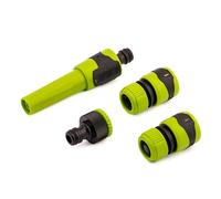 MIVOS Équipement de base avec pièces de raccordement pour tuyau 1/2" (13 mm) - Kit d'arrosage avec buse de pulvérisation - Raccord de robinet - Raccord de tuyau - Kit de démarrage pour arrosage