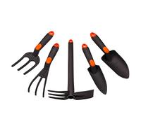 MIVOS Kit d'Outils à Main de Jardinage pour l'Entretien du Jardin - Griffes - Truelle de Transplantation - Double Binette - Truelle de Fleurs - Mini Fourchette - Plastique Renforcé de Fibre de Verre