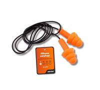 Mivos Lot de 5 Paires de Bouchons d'Oreille Réutilisables en Silicone Étanche et Souple avec Cordon - Réduction du Bruit 32 dB pour une Protection Auditive Optimale