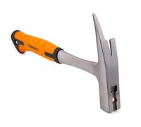 Mivos Marteau de Charpentier e Couvreur 600 gr - Monobloc en Acier Carbone Trempé - Arrache-Clou avec Support Aimanté pour Clou - DIN 7239