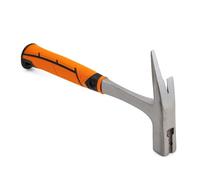 Mivos Marteau de Charpentier e Couvreur 600 gr - Monobloc en Acier Carbone Trempé - Marteau avec Arrache-Clou avec Support Aimanté pour Clou - DIN 7239