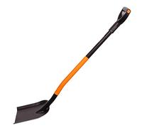 Mivos Pelle à Sable en Acier au Carbone pour Construction et Jardinage - Longueur 124 cm - Poignée en D et Manche en Acier - Fabriqué en UE