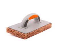 Mivos Planche à laver pour carrelage avec revêtement en éponge hydro de 30 mm - Gros pores - Marron - 280 x 140 mm - Planche à râper en polyuréthane avec tampon hydro-éponge - Éponge de lavage pour