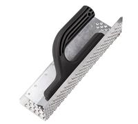 MIVOS Planche à poncer carrée - Planche à râper pour polystyrène - Planche à râper avec revêtement en tôle d'acier galvanisé - 260mm - Planche à égaliser - Ponceuse - Ponceuse à main - MADE IN EU