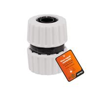 Mivos Raccord de tuyau 1/2" pour le raccordement de tuyaux d'eau - Fabriqué en plastique recyclé à 90 % - Raccord de tuyau 1/2" (13 mm) - Réparation de tuyau d'arrosage - Fabriqué en Union Européenne