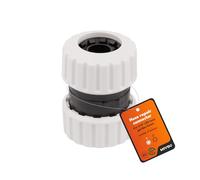 Mivos Raccord de tuyau 3/4" - Fabriqué en plastique 90 % recyclé - Raccord de réparation - Pour tuyau d'arrosage de 3/4" (19 mm) - Fabriqué en UE