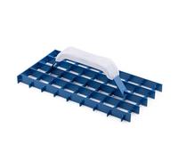 MIVOS Râpe à poncer - Planche à poncer professionnelle - Rabot à grille - Rabot à crépi - 290x145mm - Planche à râper en acier, Lisseuse à crépi - Racloir à plâtre - Racloir à crépi noble