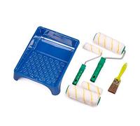 Mivos Set de Peinture - 9 Pièces - 2 Rouleaux à Peinture de 18 cm - 2 Rouleaux à Peinture de 11 cm - 2 Étriers de Fixation - 1 Pinceau de 36 mm - Bac à Peinture 33x26 cm - Kit de Rouleaux à Peinture