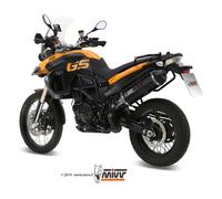 SILENCIEUX MIVV SPEED EDGE ACIER NOIR POUR F 650 GS 2008-2012