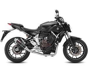 MIVV d'échappement complet gp inox noir compatible avec Yamaha mt-07 mt07 2014 2015 2016 2017 2018 2019 2020