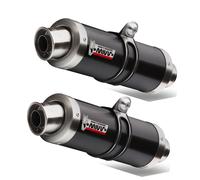 MIVV Silencieux GP acier noir – Double échappement pour Ducati Monster 1100 (2008-2010)