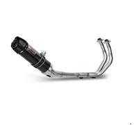 MIVV GP High Noir Échappement Complet avec Embout en Carbone pour YAMAHA MT-07/FZ-07 Y.045.LXBC