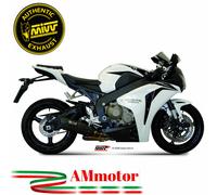 MIVV Pot d'échappement moto Suono Honda CBR 1000 RR 2008 Inox Noir Sans catalyseur