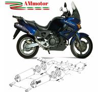 Mivv Honda Xl 1000 Varadero 03 - 2011 Pot D' Echappement Moto Oval Carbon Cap