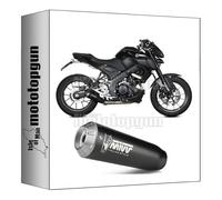 mivv ligne complete homologue catalyse x-m1 acier noir compatible avec yamaha mt125 mt-125 2023 2024 mototopgun