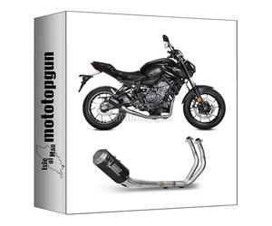 mivv ligne complete racing nocat mk3 carbon high up compatible avec yamaha mt07 mt-07 2014 2015 2016 2017 2018 2019 2020 2021 2022 mototopgun