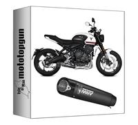 mivv ligne complete racing nocat x-m5 acier noir carbon cap compatible avec triumph trident 660 2021 2022 mototopgun