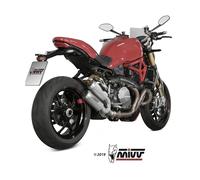 Mivv Mk3 Ducati Monster 821 2014-17/monster 1200/s 2014-16 D.030.sm3c Not Homologated Slip On Muffler Argenté Not Homologated