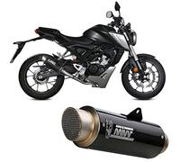 MIVV Pot d'échappement complet gp-pro carbone compatible avec Honda Cb 125 R 2018 2019 2020