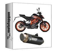 mivv pot d'echappement homologue cat-oem gp-pro acier noir compatible avec ktm 125 duke 2021 2022 mototopgun