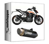 mivv pot d'echappement homologue cat-oem gp-pro acier noir compatible avec ktm 390 duke 2021 2022 mototopgun
