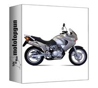 mivv pot d'echappement homologue cat-oem oval titanium carbon cap compatible avec honda xl 125 varadero 2007 2008 2009 2010 2011 mototopgun