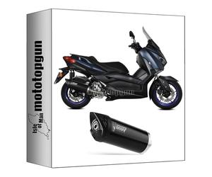 mivv pot d'echappement homologue nocat mover acier noir compatible avec yamaha x-max 300 2021 2022 mototopgun