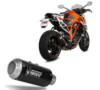 MIVV Pot d'échappement mk3 inox noir compatible avec ktm 1290 Superduke 2014 2015 2016