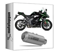 mivv pot d'echappement racing nocat mk3 acier compatible avec kawasaki ninja 1000 sx 2020 2021 2022 mototopgun