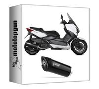 mivv pot d'echappement racing nocat mover acier noir compatible avec yamaha x-max 400 2013 2014 2015 2016 mototopgun