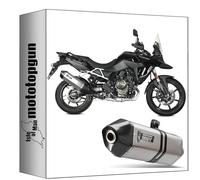 mivv pot echappement homologue cat-oem acier compatible avec suzuki v-strom 800 se 2023 2024 mototopgun