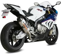 Mivv POWER STEEL Silencieux SPEED EDGE Système complet 4x2x1 inox Carbon Cap pour BMW S 1000 R