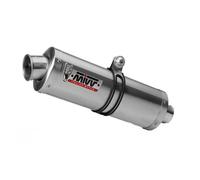 MIVV Silencieux Slip-On Oval D.018.lx1 Ducati Monster 620/800/1000/S4 Argenté Homologué