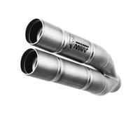 MIVV Silencieux Slip-On Double Gun S.048.SDGX pour Suzuki GSX-S 750 2017-2020 Argenté Non homologué