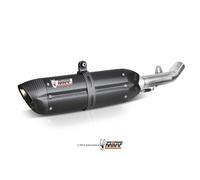 MIVV Slip-On d'échappement noir Sonorité approuvée pour KAWASAKI zx-10 r/rr/se 2008-2010