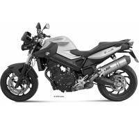 MIVV Slip-on d'échappement ovale avec embout en titane-carbone approuvé pour BMW F 800 R/GT