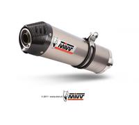 MIVV Slip-On échappement titane ovale embout carbone pour HONDA CBR 600 FS