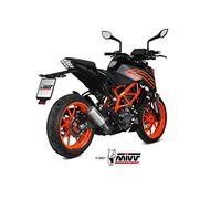 Mivv SLIP-ON MK3 ST - Pot d’échappement en acier, compatible avec KTM 125 Duke à partir de 2021, Euro5