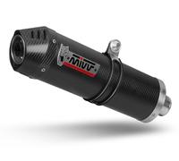 MIVV Slip-on ovale double échappement en carbone pour APRILIA RSV 1000