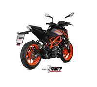 Mivv SPLIP-ON GPpro - Pot d’échappement compatible pour KTM 125 Duke à partir de 2021, Euro 5, noir