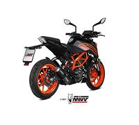 Mivv SPLIP-ON X-MK3 - Pot d’échappement compatible pour KTM 125 Duke à partir de 2021, Euro 5, noir