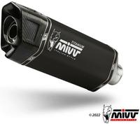 MIVV Sr-1 Silencieux Slip-On noir en titane pour APRILIA RSV4